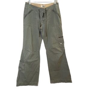 Vintage Y2K Plugg Cargo Baggy Wide Leg Grunge Skater Pants Women Size 13 Gray